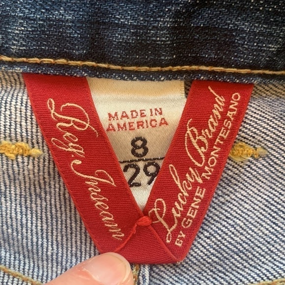 Lucky Brand Jeans Classic Rider Straight Leg Medium Wash Size 8 - Picture 5 of 8